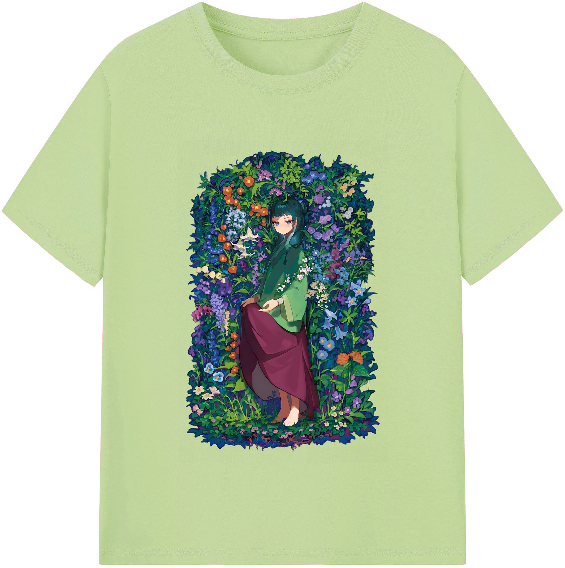 （画像用） 薬屋のひとりごと The Apothecary Diaries 綿100％半袖Tシャツ（フロントプリント）